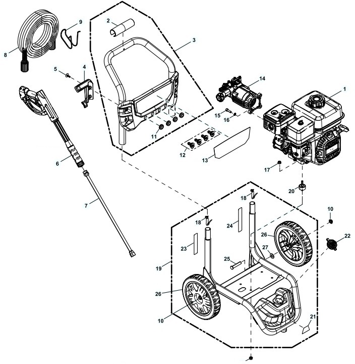 generac 0079550 Power Washer repair Parts